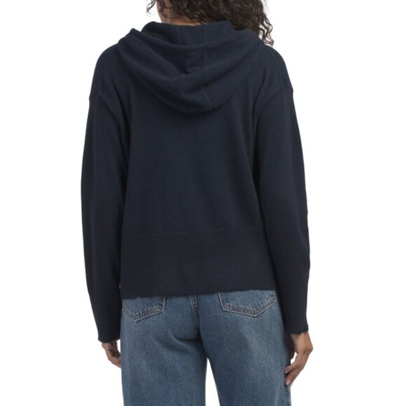 ELIE TAHARI Eclipse Cashmere Pull Over Hoodie - Picture 2 of 2
